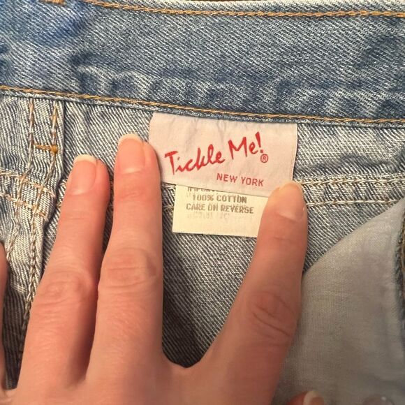 Vintage 1990s Patchwork Tickle Me! Jeans - Picture 3 of 4